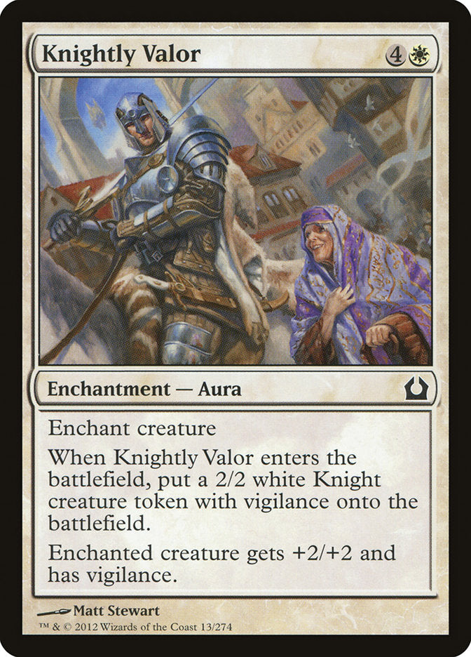 Knightly Valor [Return to Ravnica] | Card Citadel