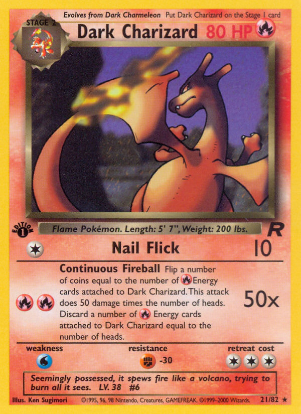 Dark Charizard (21/82) [Team Rocket 1st Edition] | Card Citadel