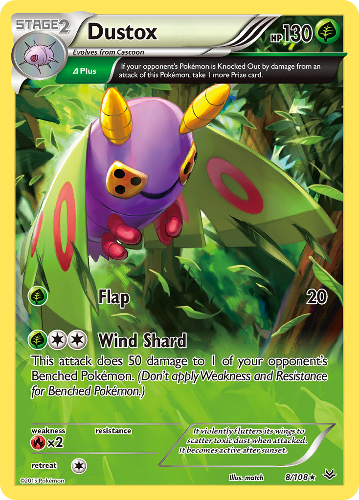 Dustox (8/108) [XY: Roaring Skies] | Card Citadel