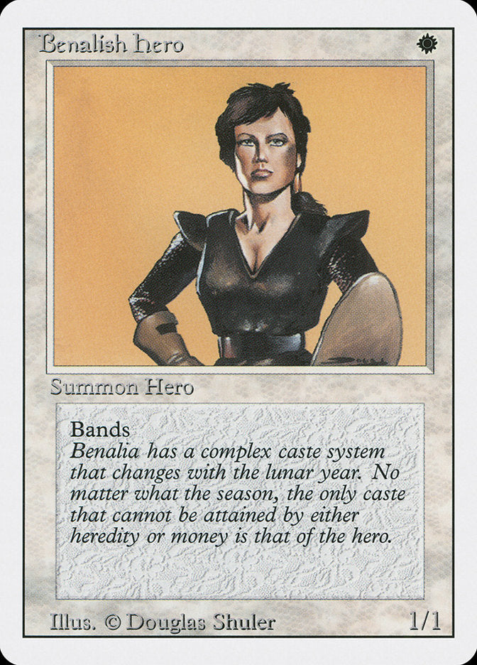 Benalish Hero [Revised Edition] | Card Citadel