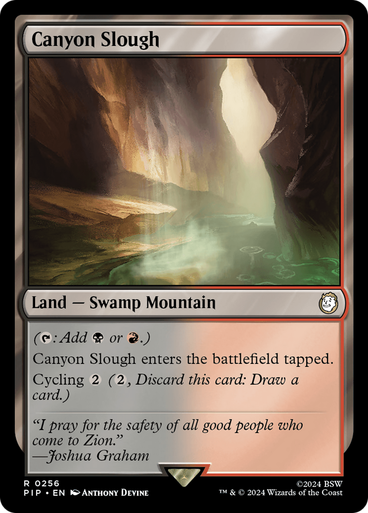 Canyon Slough [Fallout] | Card Citadel