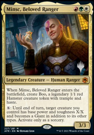 Minsc, Beloved Ranger (Promo Pack) [Dungeons & Dragons: Adventures in the Forgotten Realms Promos] | Card Citadel