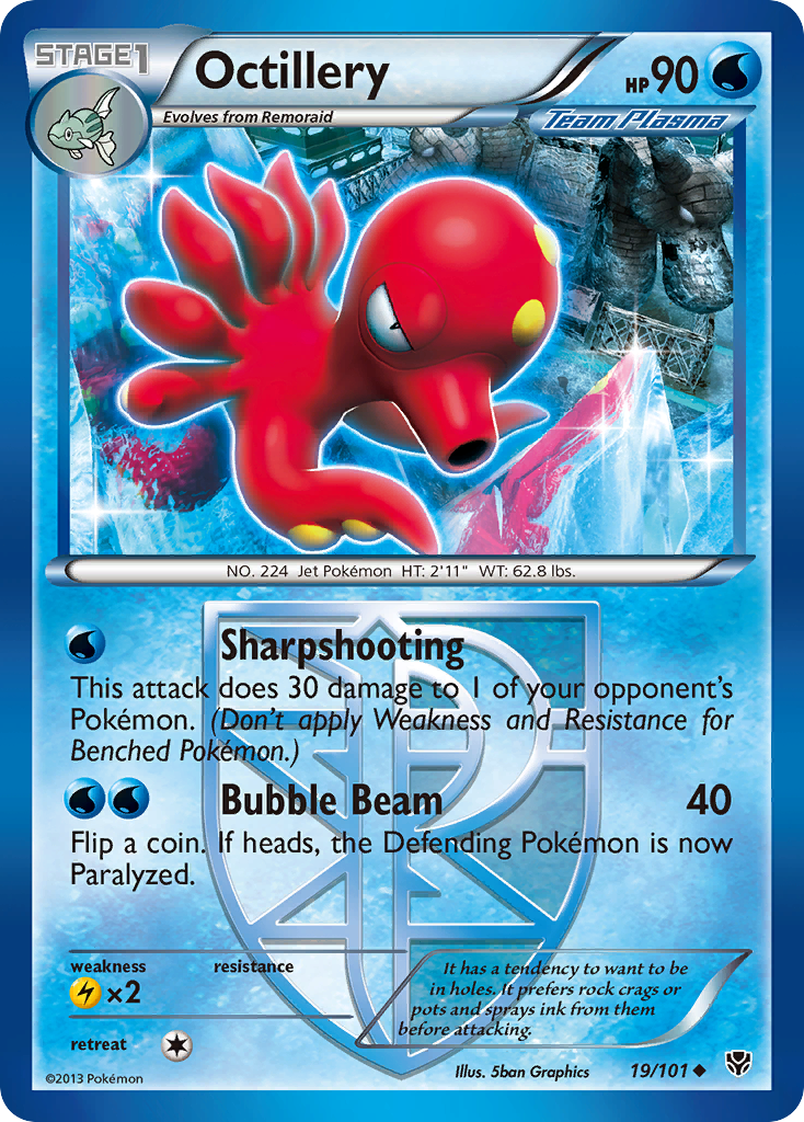 Octillery (19/101) [Black & White: Plasma Blast] | Card Citadel