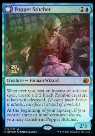 Poppet Stitcher // Poppet Factory [Innistrad: Midnight Hunt Prerelease Promos] | Card Citadel