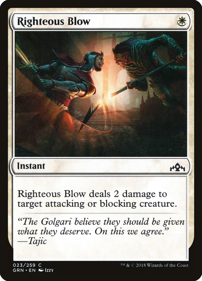 Righteous Blow [Guilds of Ravnica] | Card Citadel