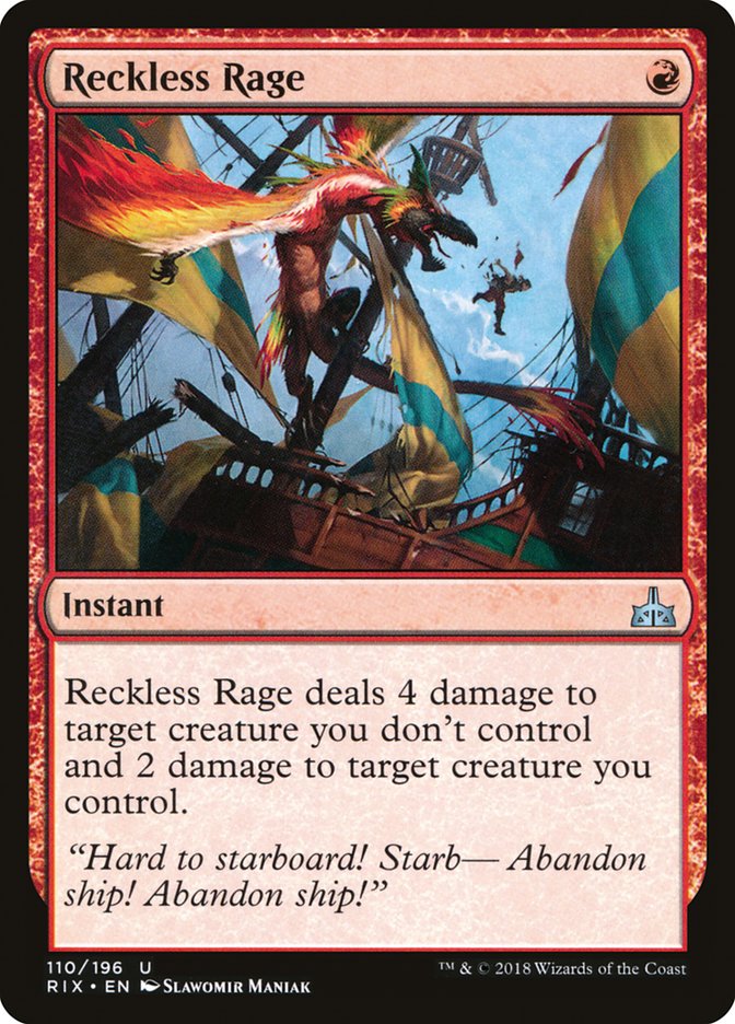 Reckless Rage [Rivals of Ixalan] | Card Citadel