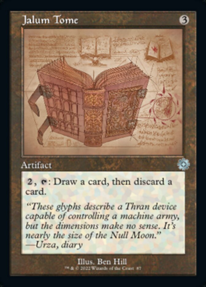 Jalum Tome (Retro Schematic) [The Brothers' War Retro Artifacts] | Card Citadel