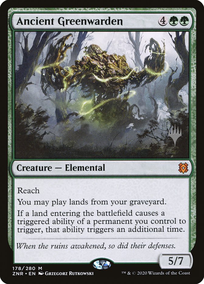 Ancient Greenwarden (Promo Pack) [Zendikar Rising Promos] | Card Citadel