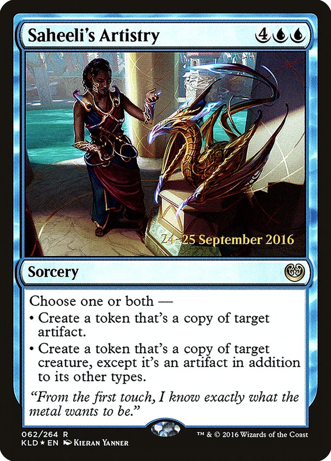 Saheeli's Artistry [Kaladesh Promos] | Card Citadel