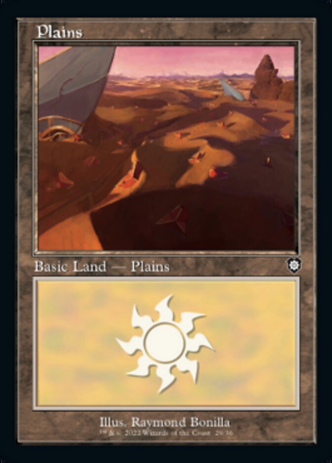 Plains (029) (Retro) [The Brothers' War Commander] | Card Citadel