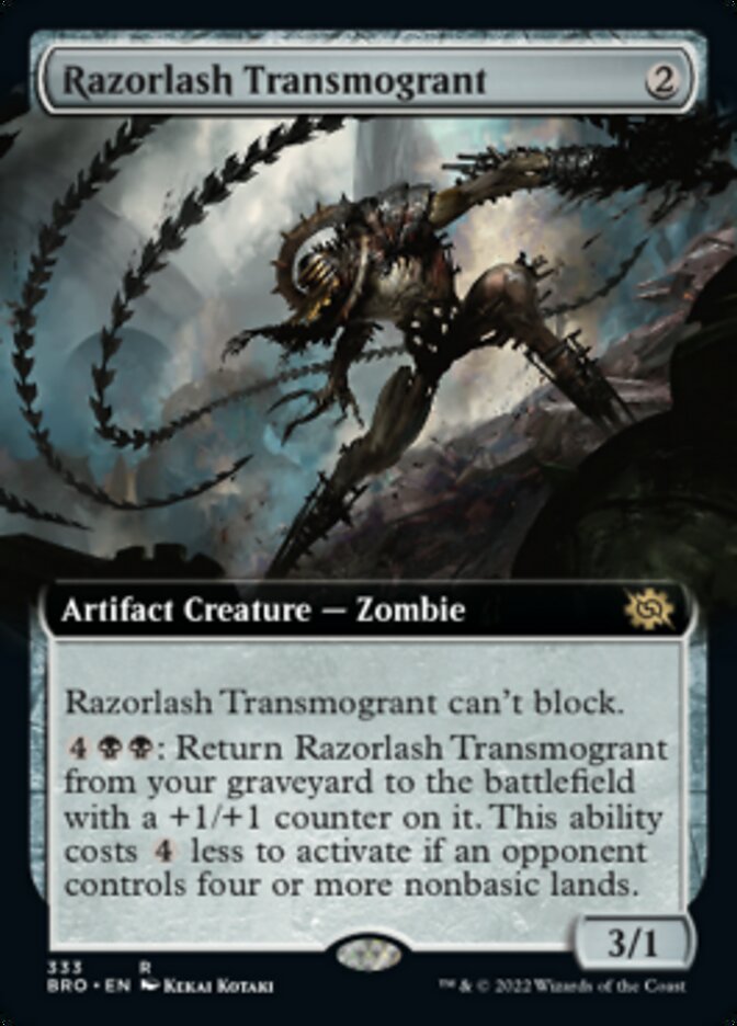 Razorlash Transmogrant (Extended Art) [The Brothers' War] | Card Citadel