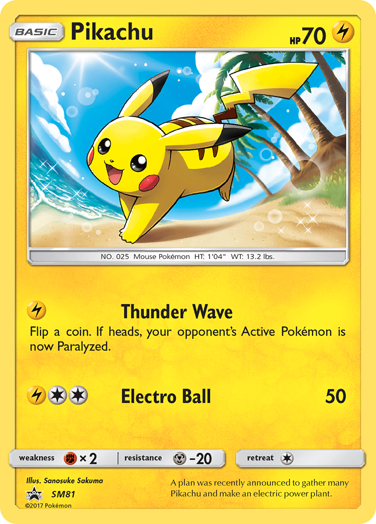 Pikachu (SM81) [Sun & Moon: Black Star Promos] | Card Citadel