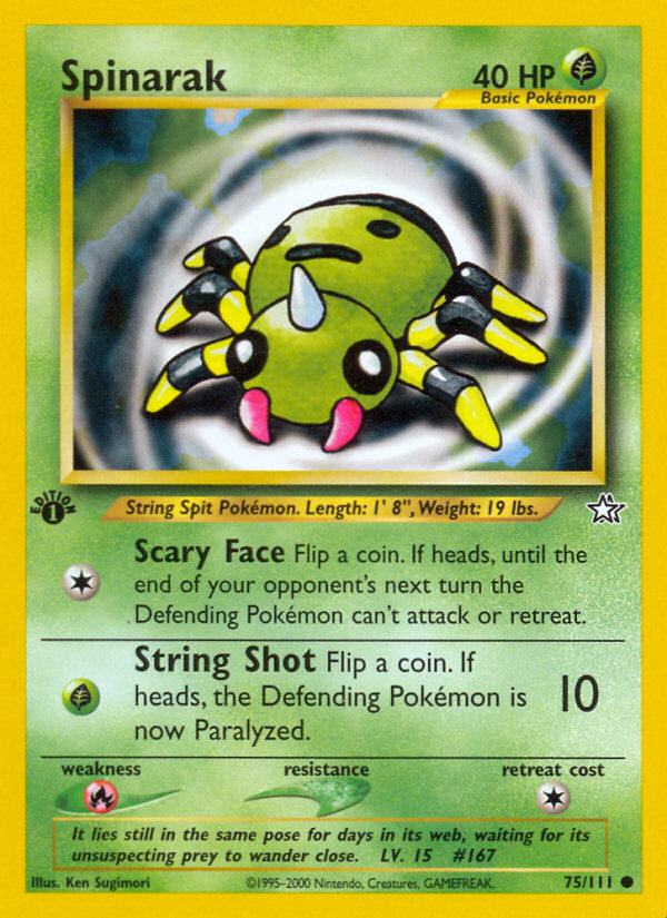 Spinarak (75/111) [Neo Genesis 1st Edition] | Card Citadel