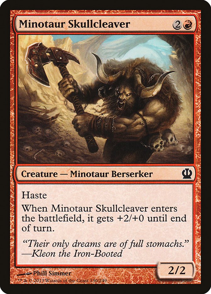Minotaur Skullcleaver [Theros] | Card Citadel