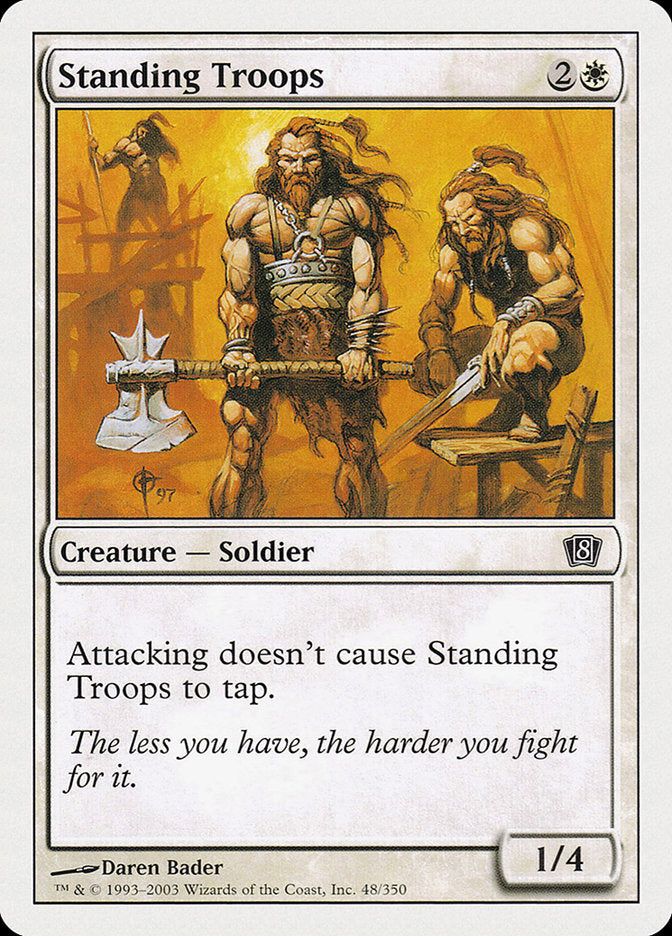 Standing Troops [Eighth Edition] | Card Citadel