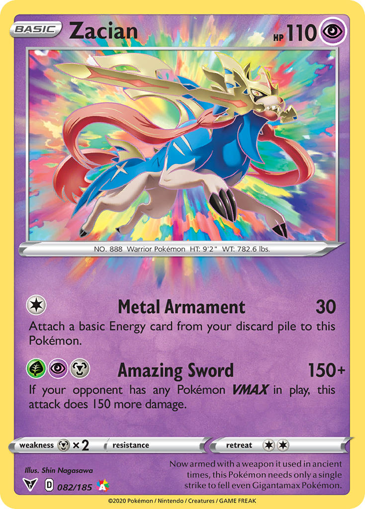 Zacian (082/185) [Sword & Shield: Vivid Voltage] | Card Citadel