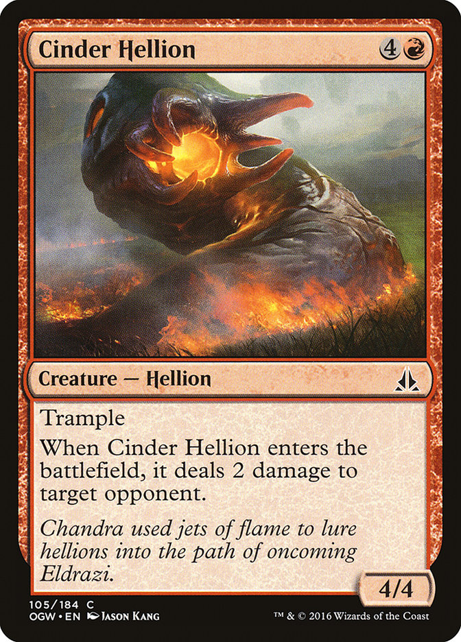 Cinder Hellion [Oath of the Gatewatch] | Card Citadel