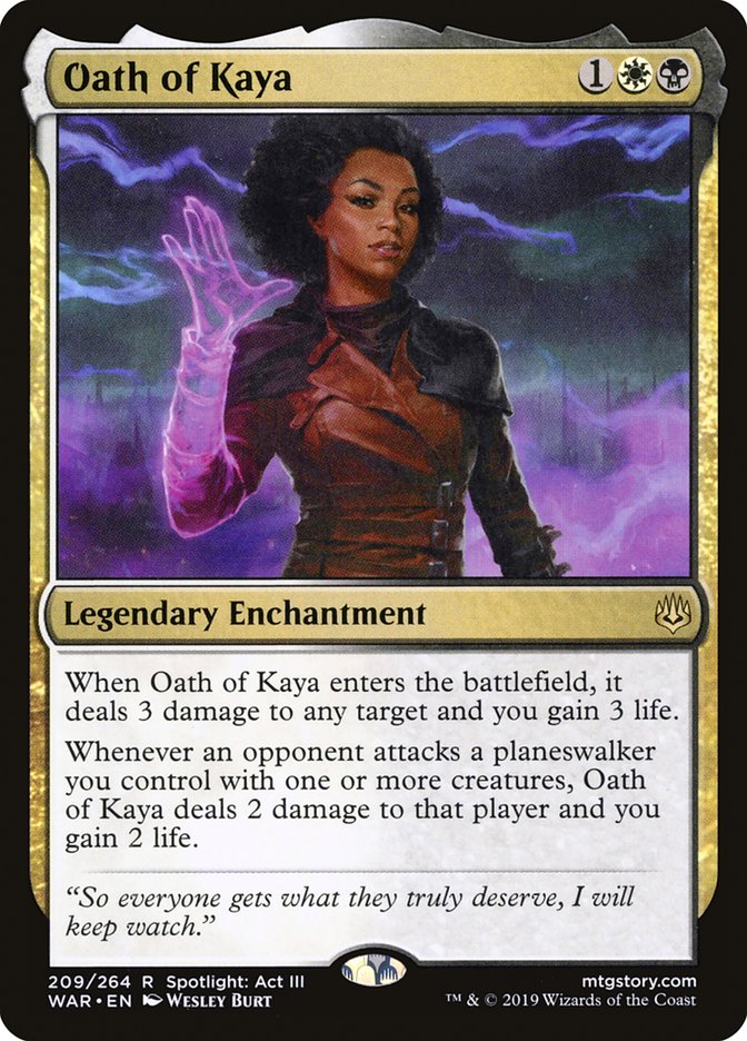 Oath of Kaya [War of the Spark] | Card Citadel