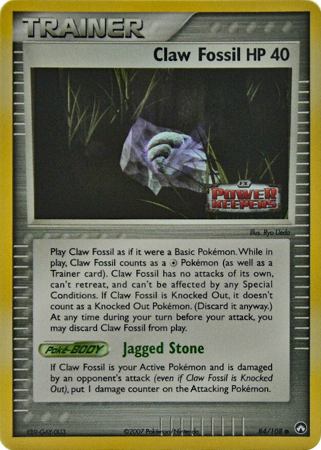 Claw Fossil (84/108) (Stamped) [EX: Power Keepers] | Card Citadel