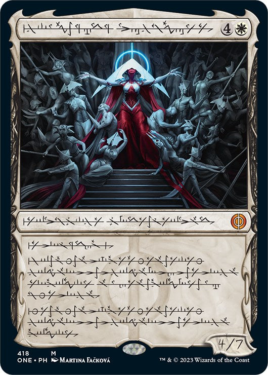 Elesh Norn, Mother of Machines (Phyrexian Step-and-Compleat Foil) [Phyrexia: All Will Be One] | Card Citadel