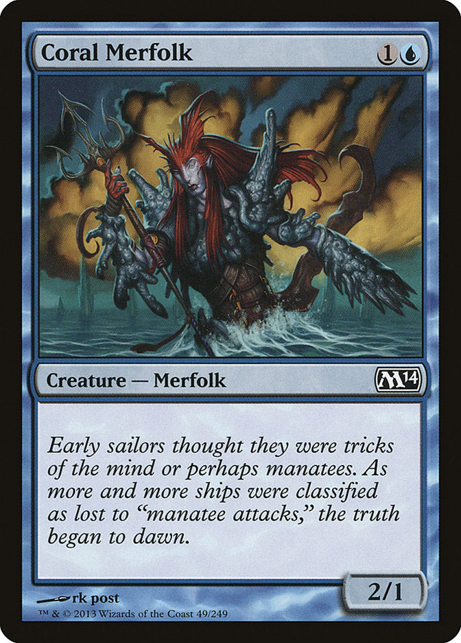 Coral Merfolk [Magic 2014] | Card Citadel