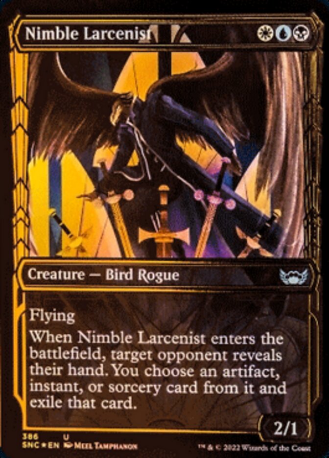 Nimble Larcenist (Showcase Golden Age Gilded Foil) [Streets of New Capenna] | Card Citadel