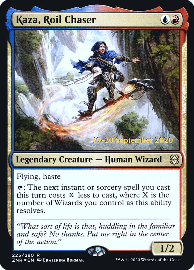 Kaza, Roil Chaser  [Zendikar Rising Prerelease Promos] | Card Citadel