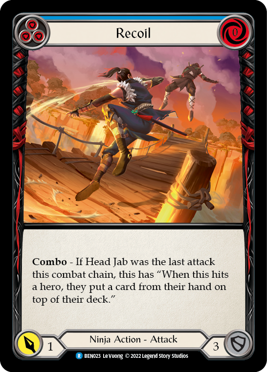 Recoil (Blue) [BEN023] (Outsiders Benji Blitz Deck) | Card Citadel