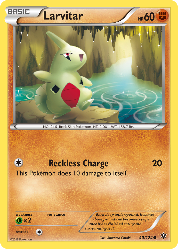 Larvitar (40/124) [XY: Fates Collide] | Card Citadel