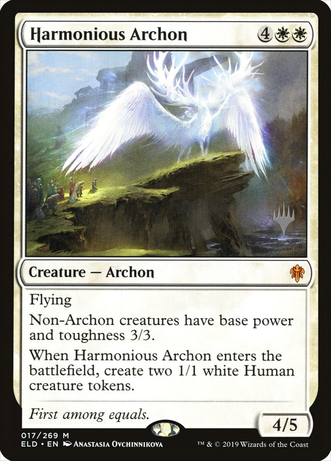 Harmonious Archon (Promo Pack) [Throne of Eldraine Promos] | Card Citadel