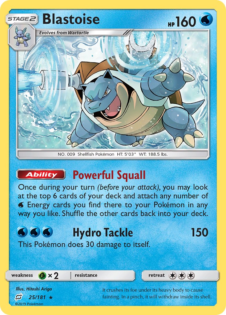 Blastoise (25/181) (Theme Deck Exclusive) [Sun & Moon: Team Up] | Card Citadel