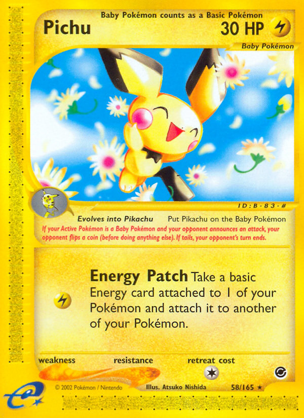 Pichu (58/165) [Expedition: Base Set] | Card Citadel