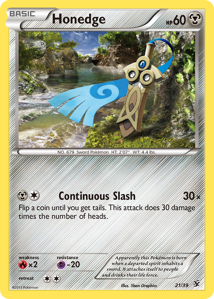 Honedge (21/39) [XY: Kalos Starter Set] | Card Citadel