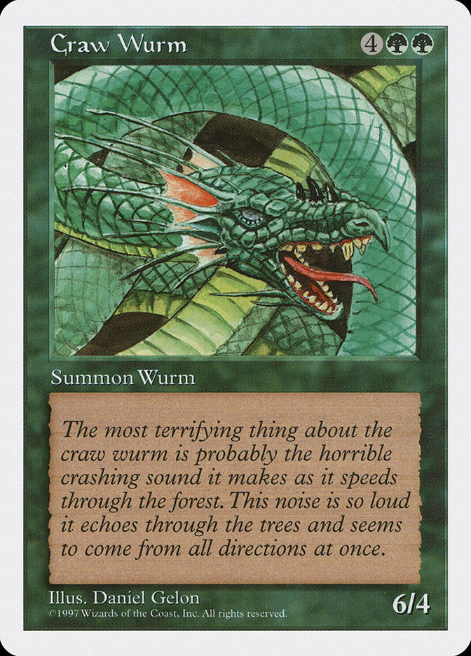 Craw Wurm [Fifth Edition] | Card Citadel