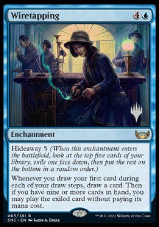 Wiretapping (Promo Pack) [Streets of New Capenna Promos] | Card Citadel
