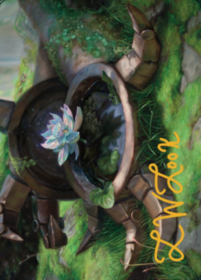 Timeless Lotus Art Card (Gold-Stamped Signature) [Dominaria United Art Series] | Card Citadel