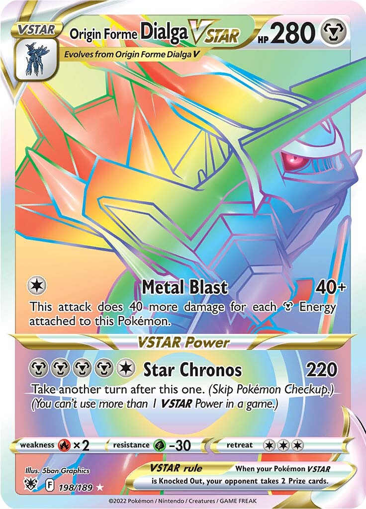 Origin Forme Dialga VSTAR (198/189) [Sword & Shield: Astral Radiance] | Card Citadel