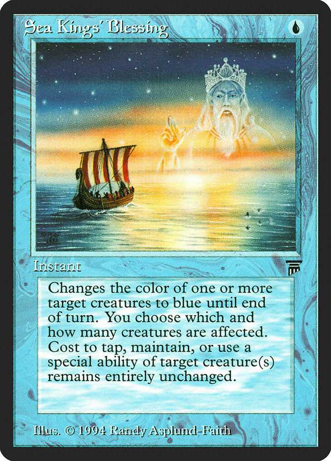 Sea Kings' Blessing [Legends] | Card Citadel