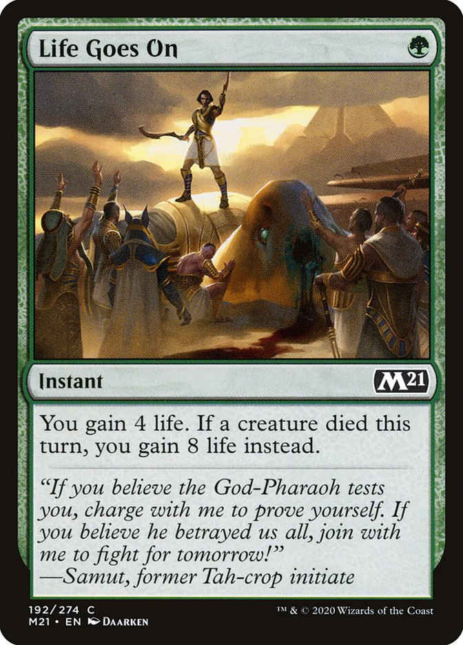 Life Goes On [Core Set 2021] | Card Citadel