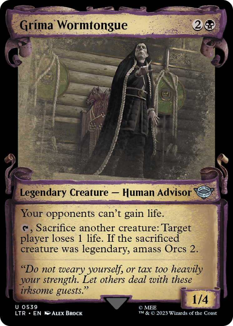 Grima Wormtongue [The Lord of the Rings: Tales of Middle-Earth Showcase Scrolls] | Card Citadel