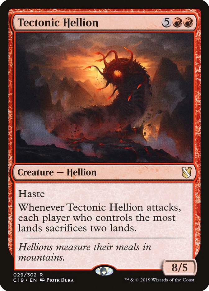 Tectonic Hellion [Commander 2019] | Card Citadel