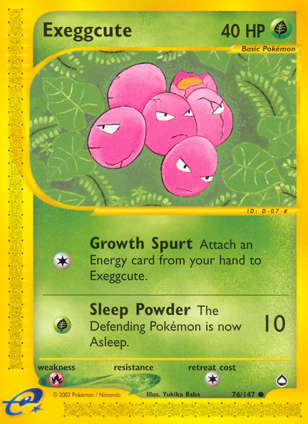 Exeggcute (76/147) [Aquapolis] | Card Citadel