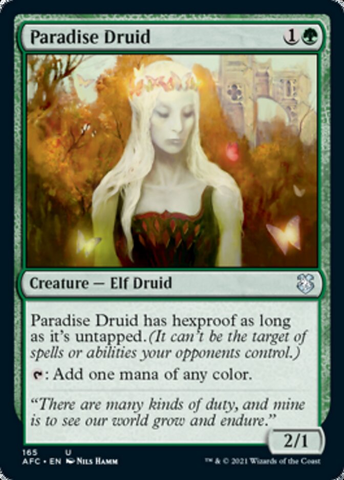 Paradise Druid [Dungeons & Dragons: Adventures in the Forgotten Realms Commander] | Card Citadel