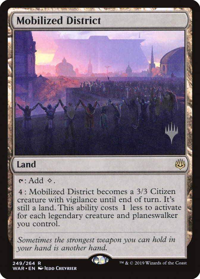 Mobilized District [War of the Spark Promos] | Card Citadel