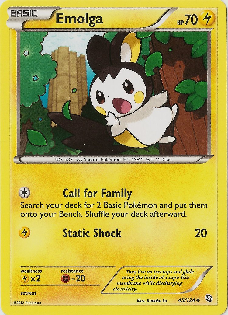 Emolga (45/124) [Black & White: Dragons Exalted] | Card Citadel