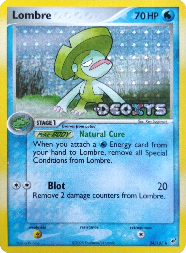 Lombre (34/107) (Stamped) [EX: Deoxys] | Card Citadel