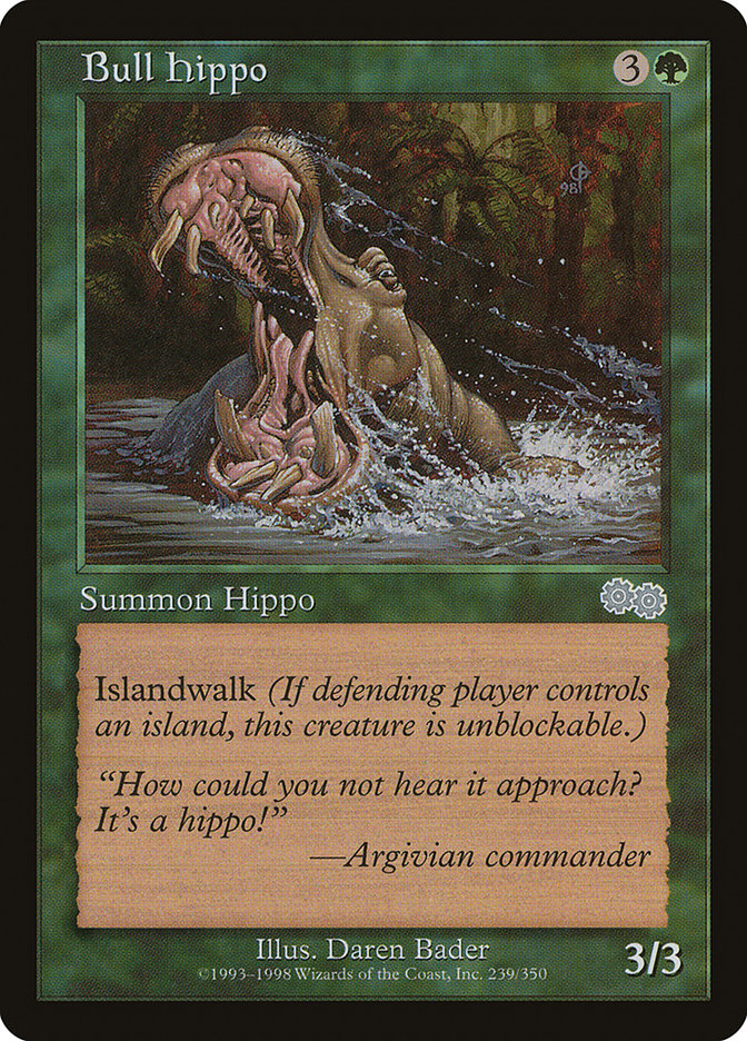 Bull Hippo [Urza's Saga] | Card Citadel