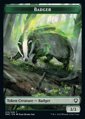 Saproling // Badger Double-sided Token [Dominaria United Tokens] | Card Citadel