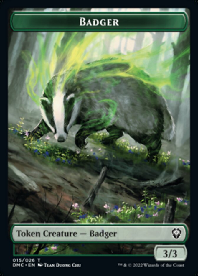 Soldier // Badger Double-sided Token [Dominaria United Tokens] | Card Citadel