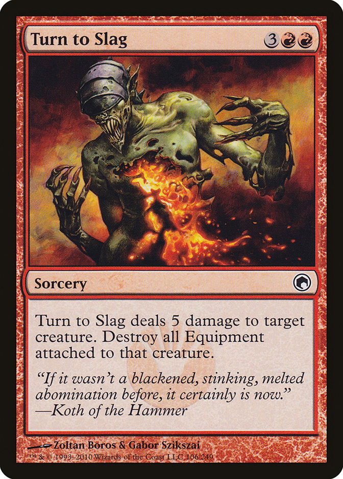 Turn to Slag [Scars of Mirrodin] | Card Citadel